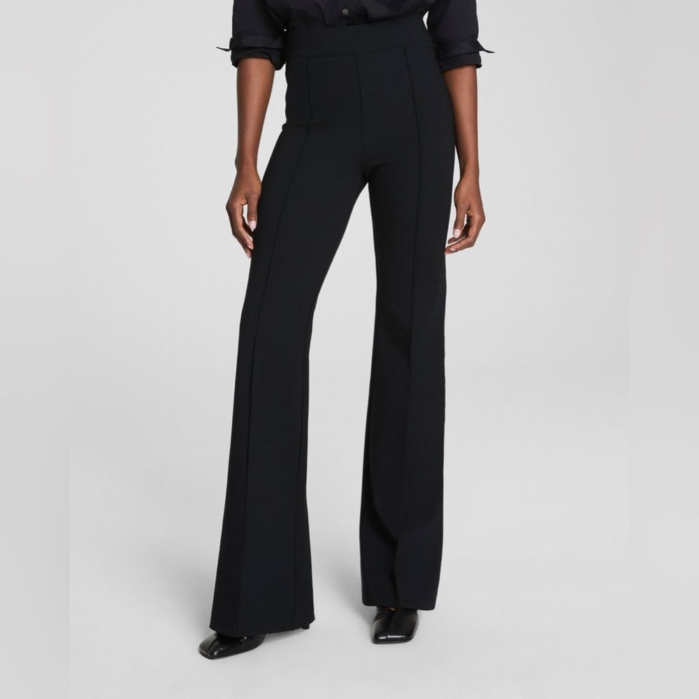 Spanx Supersmooth Perfectfit Ponte Flare Black Pant Size Xl Petite Nwt